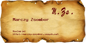 Marczy Zsombor névjegykártya