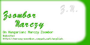 zsombor marczy business card